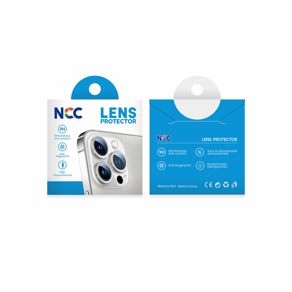 NCC Lens Protector/Film Suitable for AP IPH 15Pro/15Pro Max 10-in-1 Outer box+single piece envelope bag packaging MOQ: 50 boxes